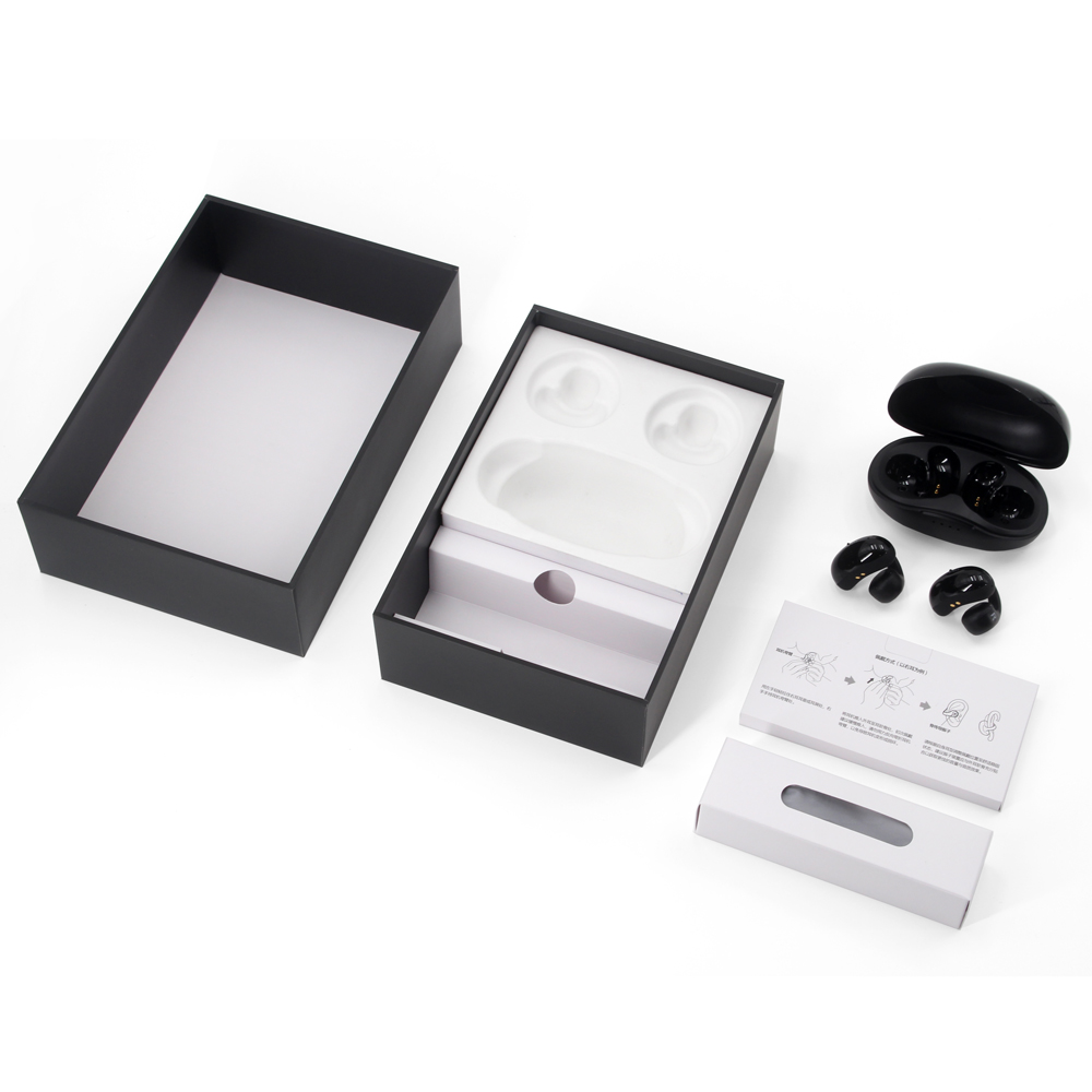 Custom Rigid Electronics Packaging Box for Wireless Bluetooth Headphones Custom Rigid Electronics Packaging Box for Wireless Bluetooth Headphones