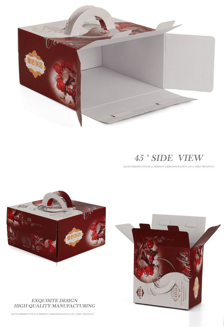 custom foldable cake box with handle custom foldable cake box with handle
