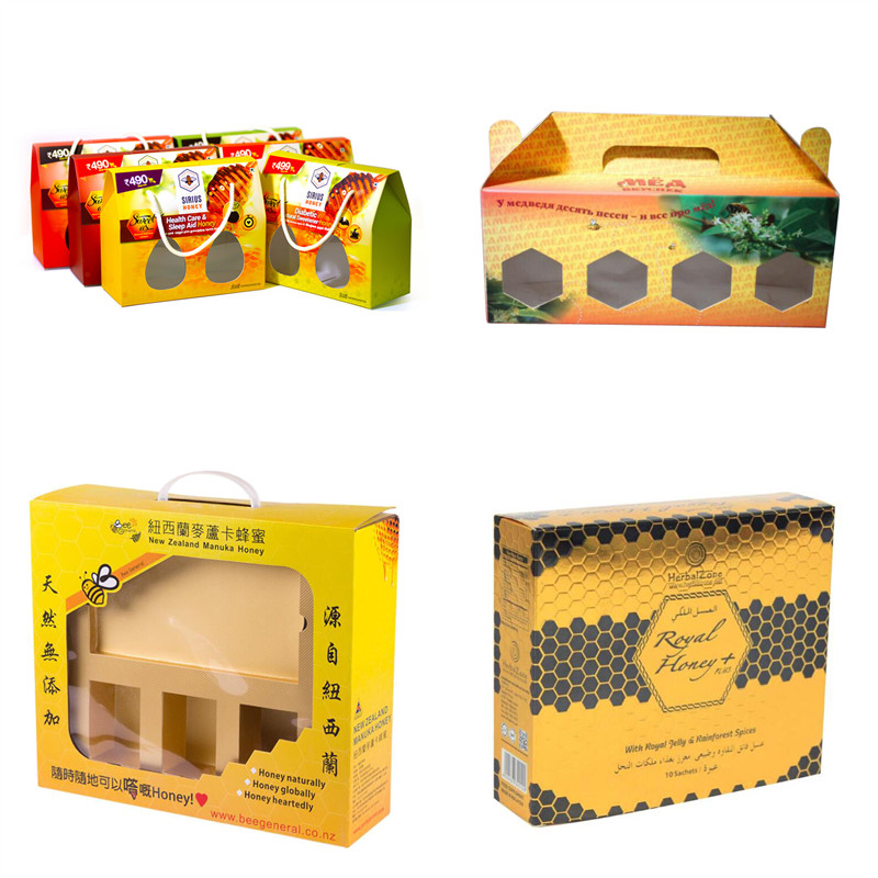 Custom honey gift box with handle Custom honey gift box with handle