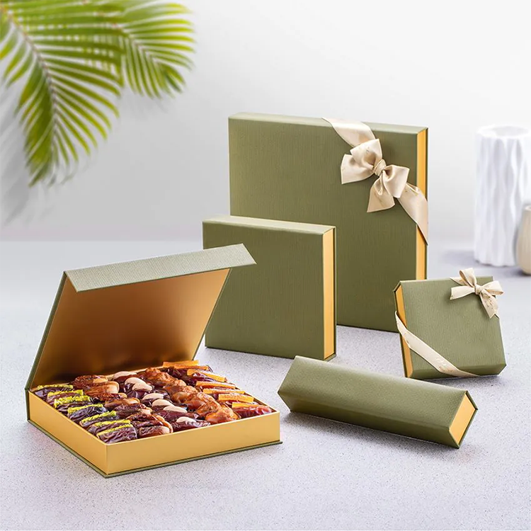 Luxury rigid magnetic custom dates gift box Luxury rigid magnetic custom dates gift box