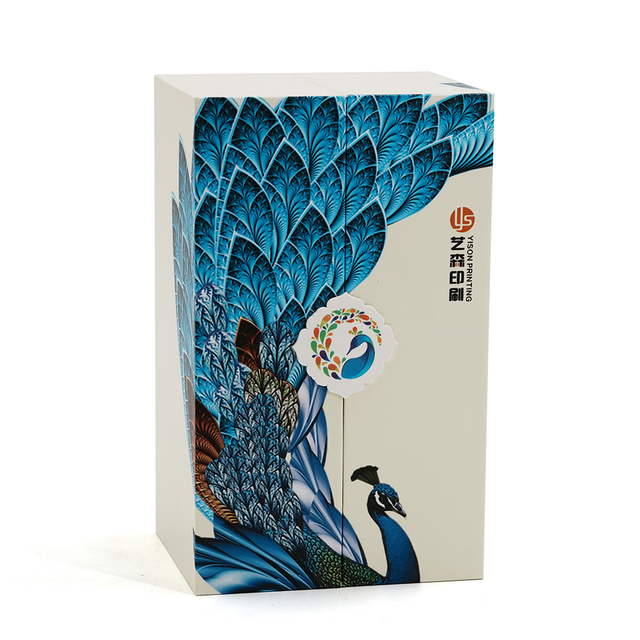 Custom Printed Rigid Double Door Perfume Gift Box With Insert