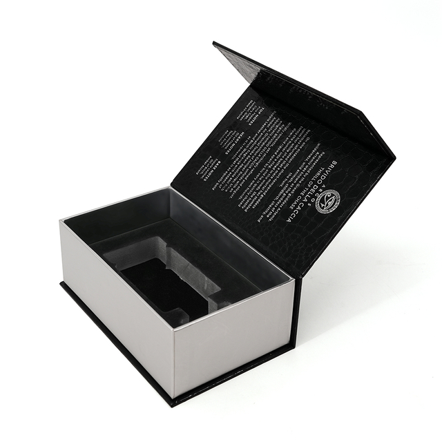 Black Crocodile Pattern Perfume Bottle Gift Box