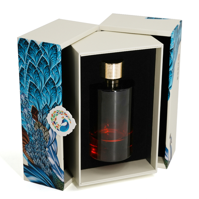 Custom Printed Rigid Double Door Perfume Gift Box With Insert