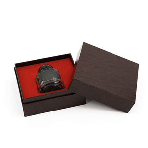 Brown Leather Texture Perfume Gift Box with Sleeve