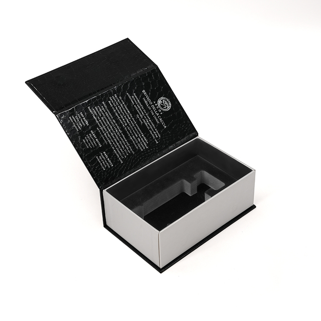 Black Crocodile Pattern Perfume Bottle Gift Box