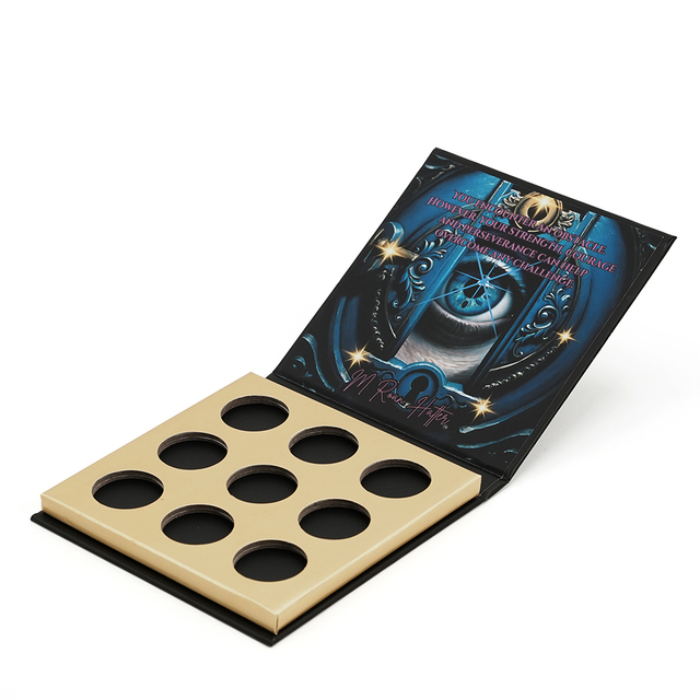 Hardcover Book Shaped Cosmetic Powder Packaging Box