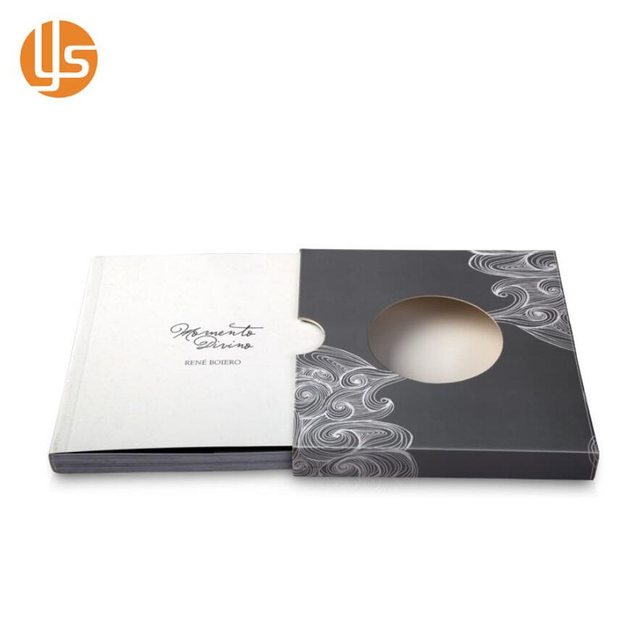 Custom Softcover Art Book with Slide Drawer Rigid Presentation Sleeve Box