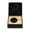 Flip Top Rigid Box Luxury Black Caviar Gift Box with Satin Lining