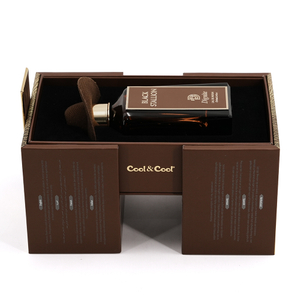 Brown Double Swing Door Rigid Men’s Perfume Box