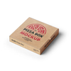 Custom Full Color Printed E-Flute Corrugated Foldable Pizza Takeaway Box
