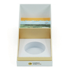 Full Color Printed Flip Rigid Honey Gift Box with Golden Interior & Custom Circular EVA Insert