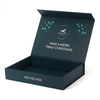 Custom Dark Green Fold Flat Magnetic Christmas Rigid Gift Box