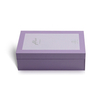 Flip Rigid Perfume Box with Silver Foil Logo