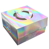 Holographic Iridescent Die Cut Heart Handle Square Cake Packaging Box Wholesale