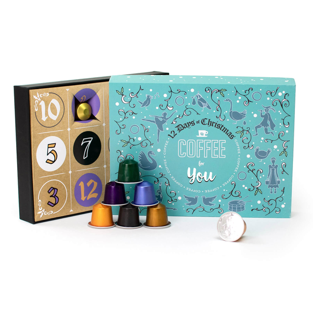 Custom 12‑Day Advent Calendar Coffee Capsule Gift Box