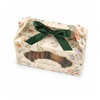 Vintage Floral Cookie Gable Gift Box with Window & Ribbon Bow