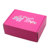 Hot Pink Auto-Lock Corrugated Mailer Box with Holographic Iridescent Interior Lining