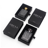 Matte Black Slide Drawer Rigid Perfume Box with Custom EVA Insert