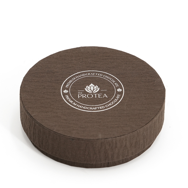 Round Rigid Chocolate Gift Box with Custom Logo