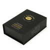 Black Multi-Fold Rigid Coffee Gift Box Gold Foil Logo for Panama Geisha Coffee