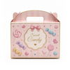 Custom Pink Cartoon Candy Gable Handle Gift Box for Sweet Treats