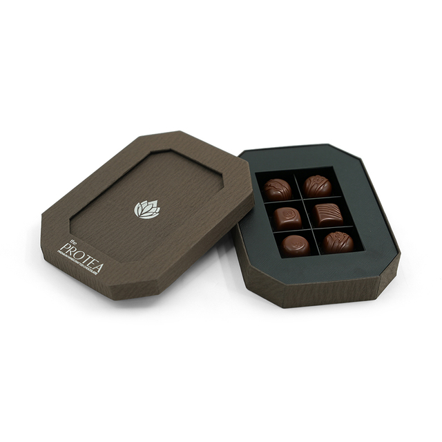 Premium Brown Octagonal Chocolate Gift Box