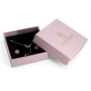 Custom Logo Pink Rigid Jewelry Box for Gift Set