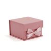 Luxury Pink Magnetic Closure Jewelry Box With Satin Bow