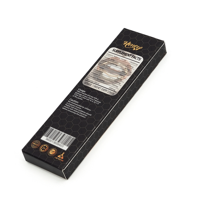 Custom Printed Honey Supplement Sachet Box