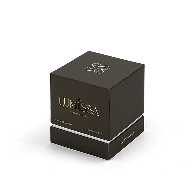 Custom Two-Piece Rigid Candle Gift Box with Neck