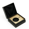 Flip Top Rigid Box Luxury Black Caviar Gift Box with Satin Lining