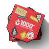 Custom Full Color Printed E-Flute Corrugated Foldable Pizza Takeaway Box