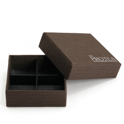 Square Rigid Chocolate Gift Box With 4 Compartments