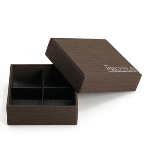 Square Rigid Chocolate Gift Box With 4 Compartments
