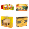 Custom Gable Top Foldable Honey Gift Box With Clear Window & Carry Handle