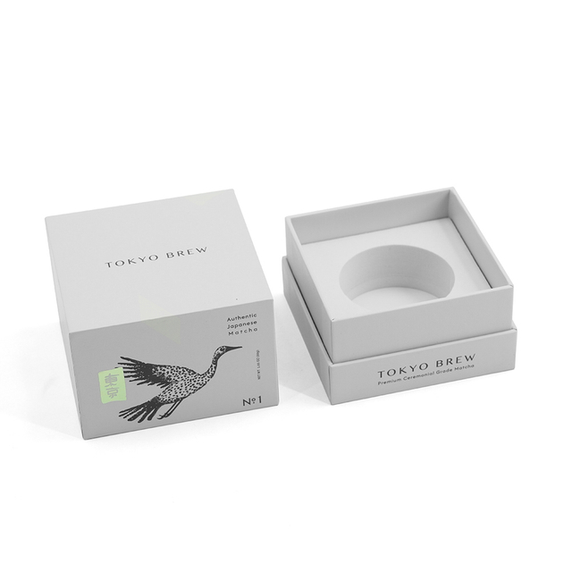 Custom Lid‑and‑Base Rigid Matcha Gift Box With Circular Foam Insert