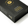Black Multi-Fold Rigid Coffee Gift Box Gold Foil Logo for Panama Geisha Coffee