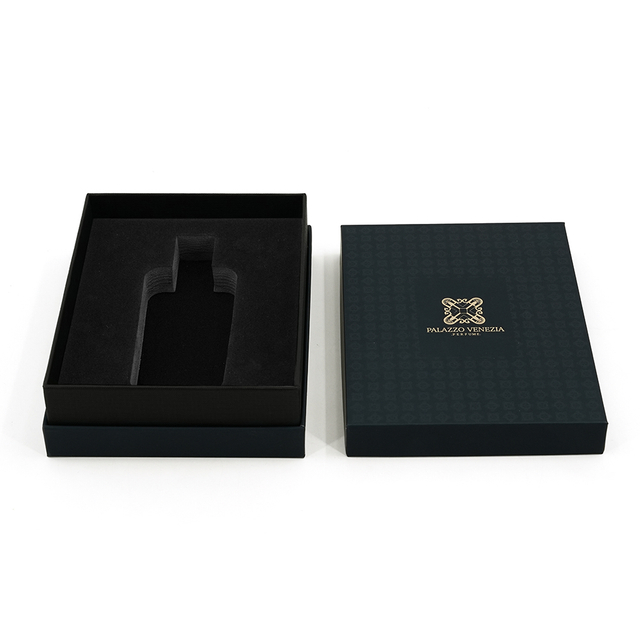 Anti-Fingerprint Matte Black Rigid Gift Box for Single Designer Perfume Bottles