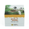 Full Color Printed Flip Rigid Honey Gift Box with Golden Interior & Custom Circular EVA Insert