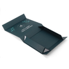 Custom Dark Green Fold Flat Magnetic Christmas Rigid Gift Box