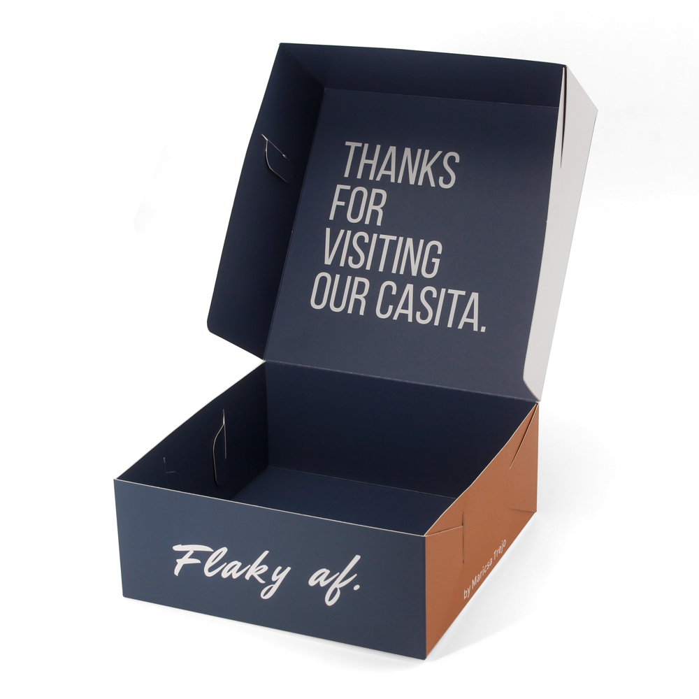 Custom printed foldable bakery paper box