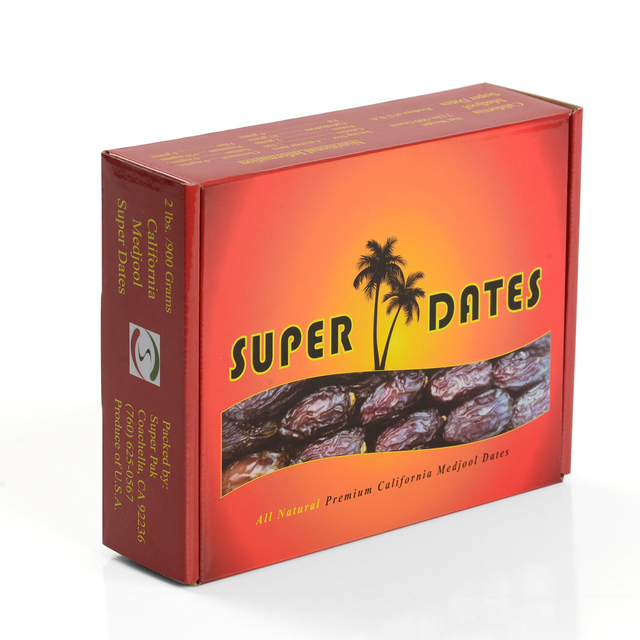 Custom Printed Medjool Dates Corrugated Shipping Box