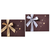 Custom Rigid Cookie Gift Box with Ribbon Bow & Printed Inner Lid