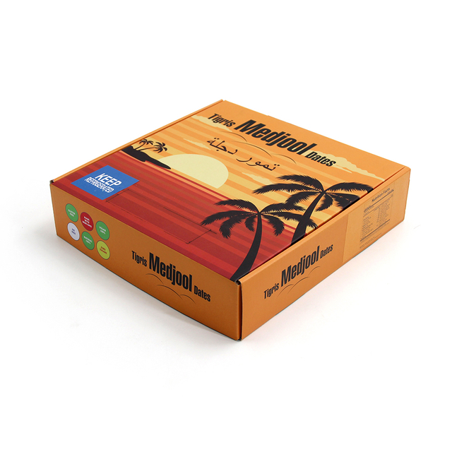 Custom Printed Medjool Dates Corrugated Shipping Box