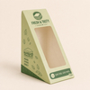 Triangle Sandwich Paper Box with Clear PVC Window