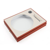 Custom Rigid Cake Packaging Box With PU Leather Handle