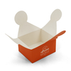 Custom Die Cut Flower Petal Closure Foldable Paper Gift Box for Coffee & Bakery