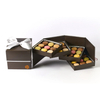 3-Tier Rotating Flip Magnetic Rigid Chocolate Gift Box with Divider Inserts