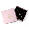 Custom Logo Pink Rigid Jewelry Box for Gift Set
