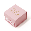 Luxury Pink Magnetic Closure Jewelry Box With Satin Bow